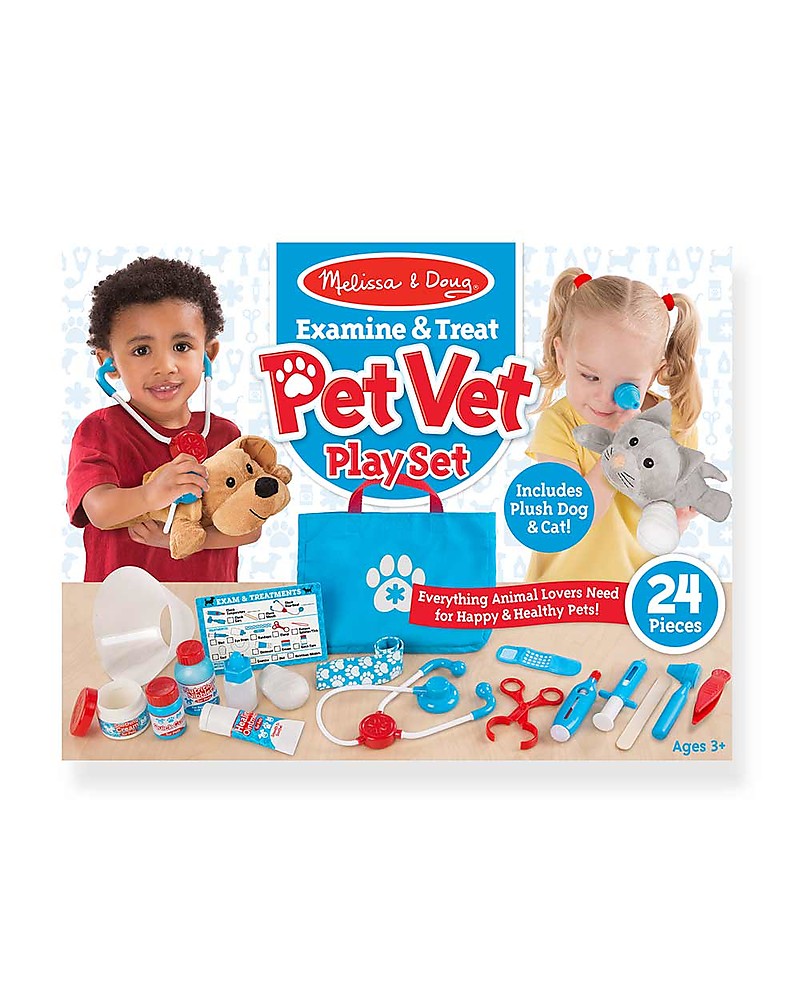 melissa and doug examine and treat pet vet play set